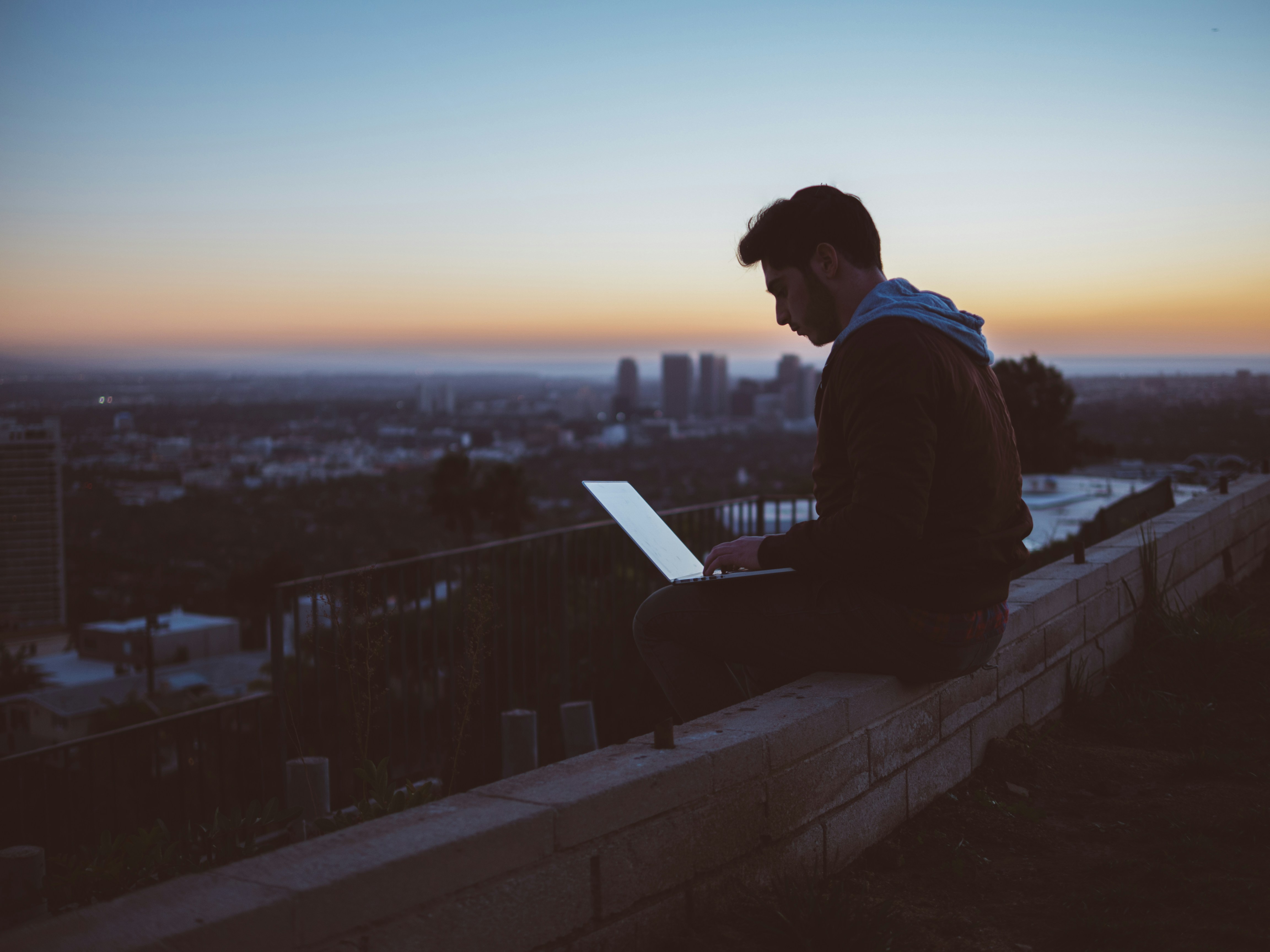 man on laptop